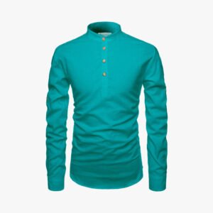 Men Solid Pure Cotton Straight Kurta For Men
